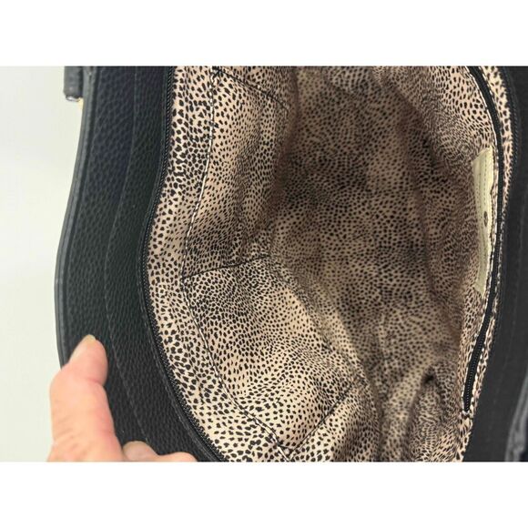 Seven Days Black Vegan Double Handles Tote Bag Womens - Picture 3 of 7